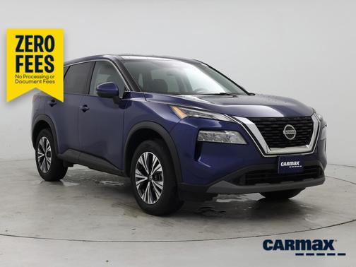 Blue 2021 Nissan Rogue SV