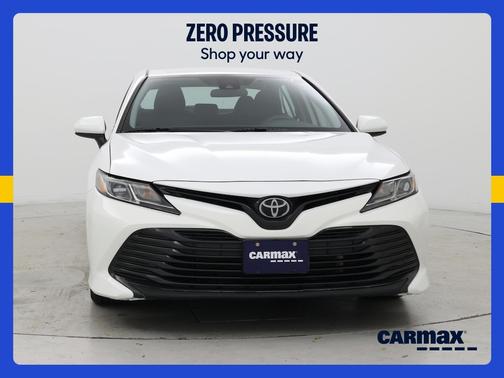 White 2019 Toyota Camry LE