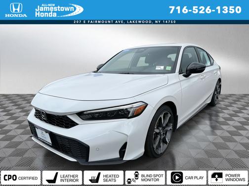 Platinum White Pearl 2026 Honda Civic Hybrid