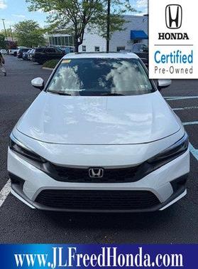 Platinum White 2023 Honda Civic EX-L