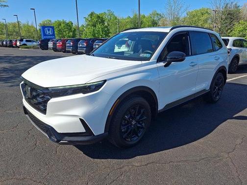 Platinum White 2026 Honda CR-V Hybrid Sport AWD