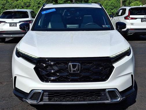 Platinum White 2026 Honda CR-V Hybrid Sport Touring AWD