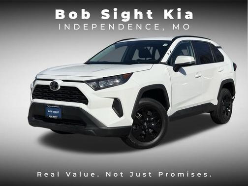 Super White 2021 Toyota RAV4 LE