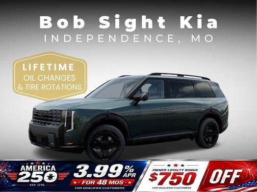 Black Jade Green 2027 Kia Telluride Hybrid X-Line SX-Prestige