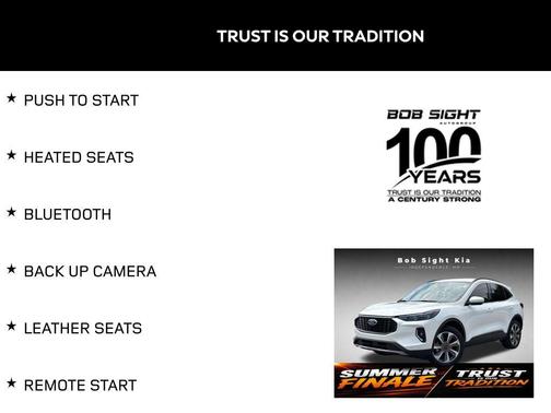 Star White Metallic Tri-Coat 2023 Ford Escape Platinum