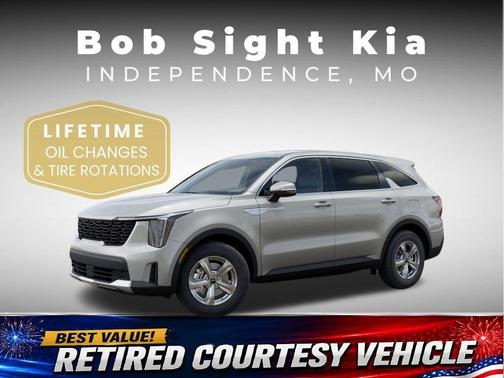 Ivory Silver 2026 Kia Sorento LX