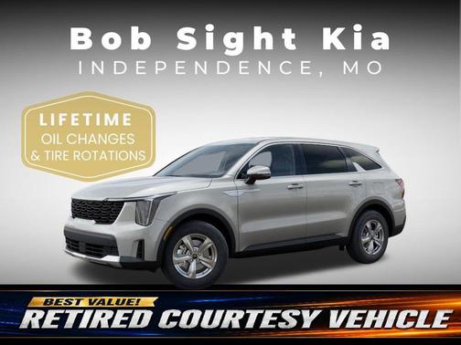Ivory Silver 2026 Kia Sorento LX