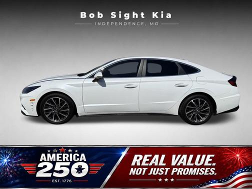 Quartz White 2021 Hyundai SONATA Limited