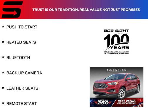 Rapid Red Metallic Tinted Clearcoat 2023 Ford Edge SEL