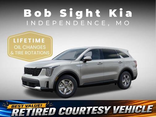Ivory Silver 2026 Kia Sorento LX