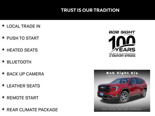 Volcanic Red Tintcoat 2024 GMC Acadia AWD AT4