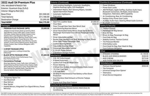 2022 Audi S4 3.0T Premium