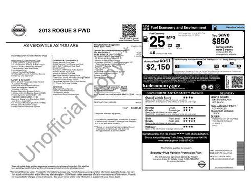 Super Black 2013 Nissan Rogue S