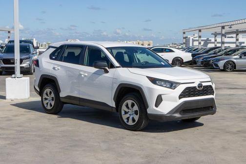 White 2022 Toyota RAV4 LE