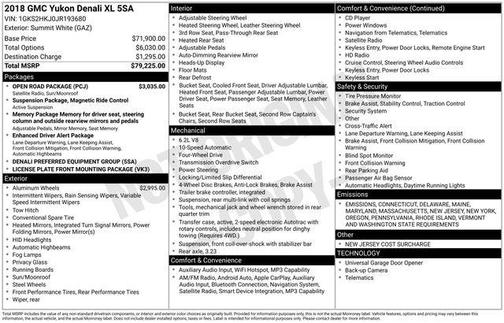 2018 GMC Yukon XL Denali