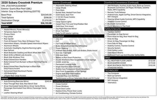 2020 Subaru Crosstrek Premium