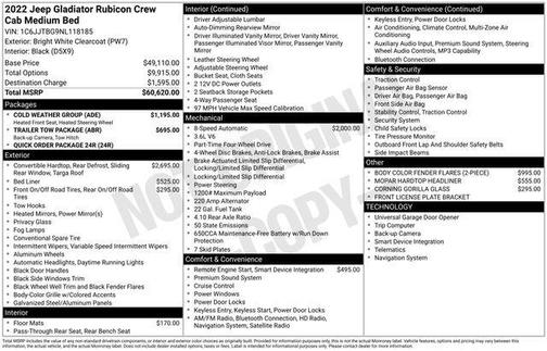 2022 Jeep Gladiator Rubicon