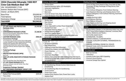 Radiant Red Tintcoat 2024 Chevrolet Silverado 1500 RST