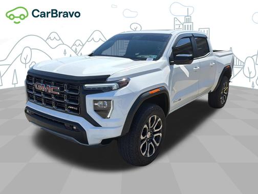 Summit White 2023 GMC Canyon 4WD AT4 Truck