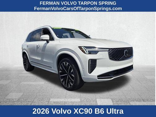 White 2026 Volvo XC90 B6 Ultra 7-Seater