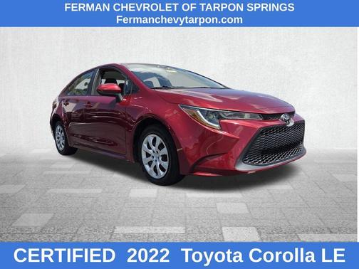 Red 2022 Toyota Corolla LE