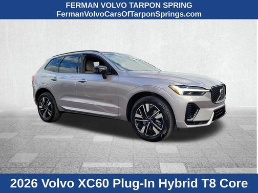 Silver 2026 Volvo XC60 Plug-In Hybrid T8 Core