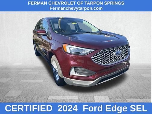Red 2024 Ford Edge SEL