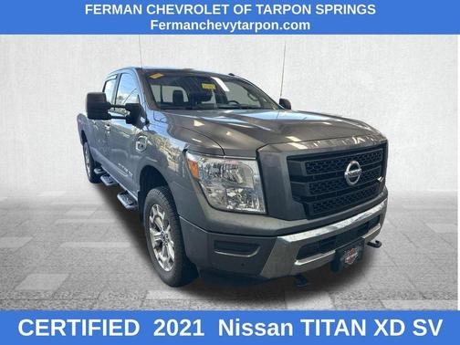 Gray 2021 Nissan Titan XD SV