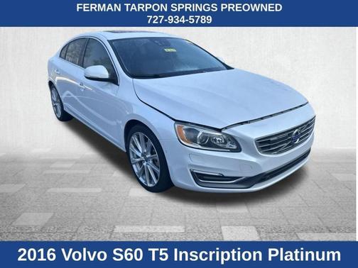 Crystal White Pearl 2016 Volvo S60 Inscription T5 Drive-E Platinum