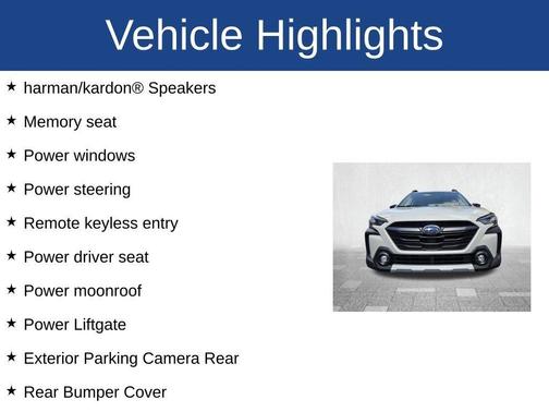 Crystal White Pearl 2024 Subaru Outback Limited XT