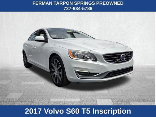 White 2017 Volvo S60 Inscription T5