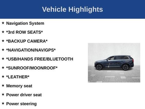 Blue 2026 Volvo XC90 B5 Plus 7-Seater