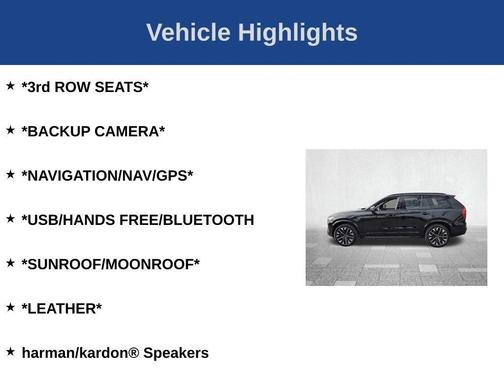 Black 2026 Volvo XC90 B6 Ultra Dark Theme 7-Seater