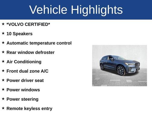 Blue 2024 Volvo XC60 B5 Plus Dark Theme