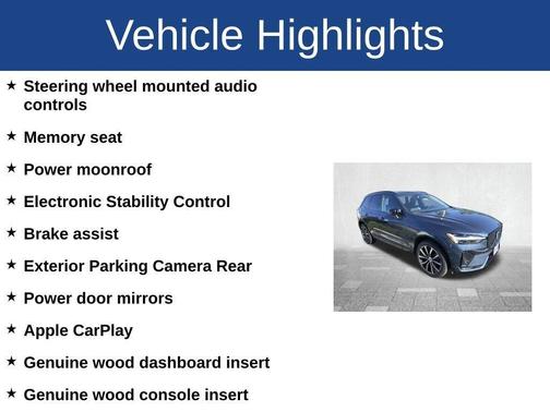 Blue 2024 Volvo XC60 B5 Plus Dark Theme