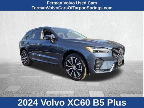 Blue 2024 Volvo XC60 B5 Plus Dark Theme