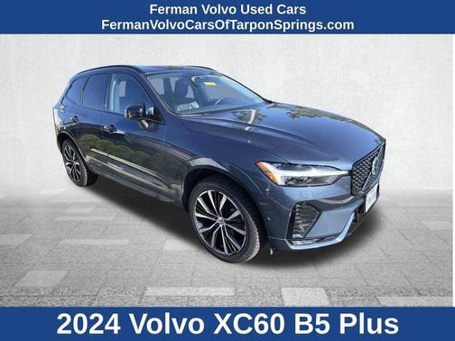 Blue 2024 Volvo XC60 B5 Plus Dark Theme