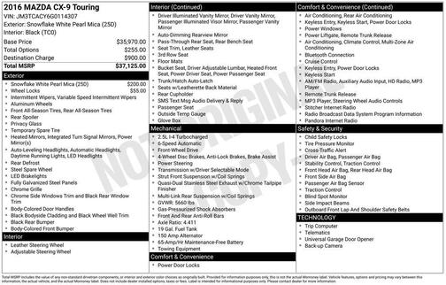 2016 Mazda CX-9 Touring