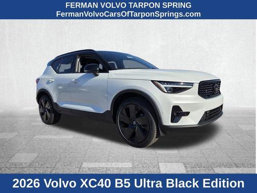 White 2026 Volvo XC40 B5 Ultra Black Edition