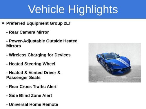 2023 Chevrolet Corvette Stingray w/2LT