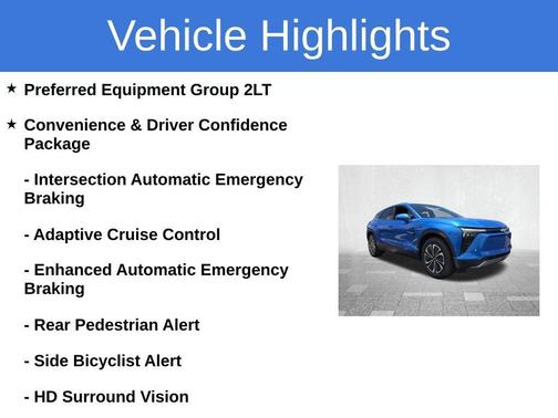 Blue 2024 Chevrolet Blazer EV LT