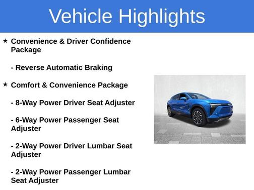 Blue 2024 Chevrolet Blazer EV LT
