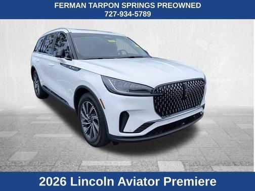 White 2026 Lincoln Aviator Premiere