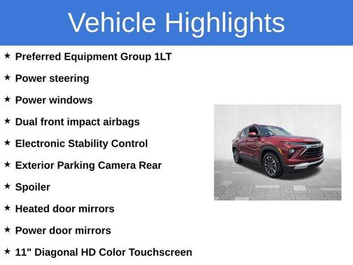 Red 2024 Chevrolet Trailblazer LT