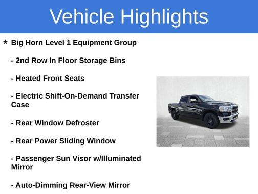 Black 2024 RAM 1500 Big Horn/Lone Star