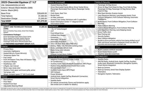 2025 Chevrolet Equinox LT
