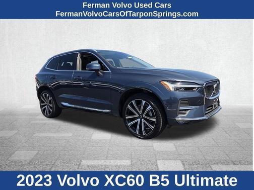 Blue 2023 Volvo XC60 B5 Ultimate Bright Theme