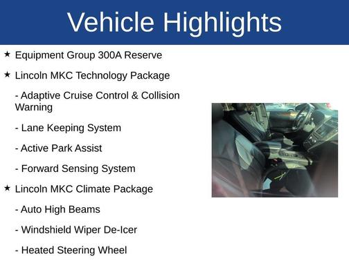 2018 Lincoln MKC Reserve