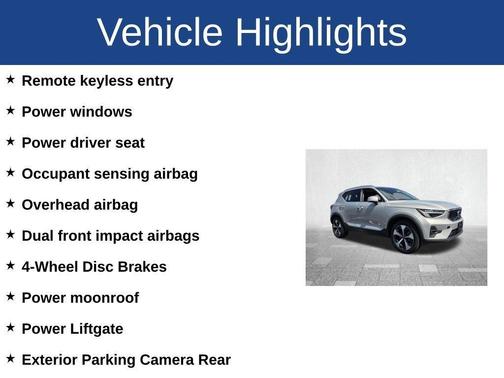 Gray 2025 Volvo XC40 B5 Plus Bright Theme