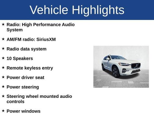 White 2023 Volvo XC60 B5 Core